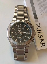 Pulsar Chronograph Men's Watch PF3 YM62 inc manual & lifetime battery guarantee