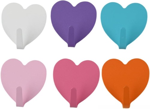 6pcs heart shaped self - 6pcs,