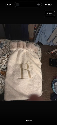 Initial christmas stocking - initial, 'r'