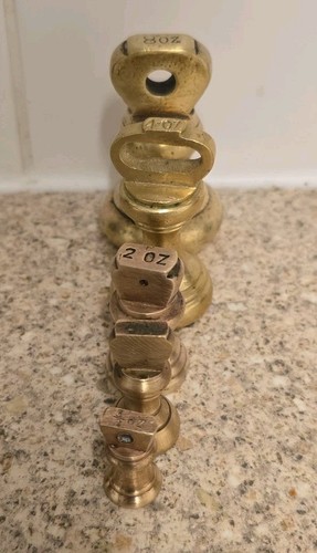 Set vintage brass bell - of, 5