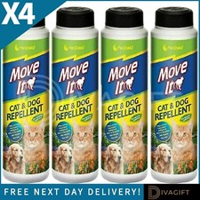 4 x CAT DOG ANIMAL REPELLENT POWDER 240G NON TOXIC REPELLER FOR PETS GARDEN HOME