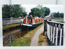 Postcard Narrowboat on Congleton Aqueduct Macclesfield Canal Photo by S Halsall
