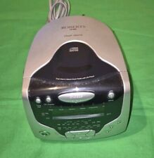 Roberts CR 9986 Dual Alarm 3 Band Clock Radio Silver & Black **CD Faulty**