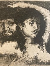 Engraving Barta 1950 Etching