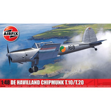1:48 Scale Airfix de Havilland Chipmunk T.10/T.20 Plastic Model Kit Plane A04105