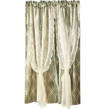 Double layer door - layer, curtains