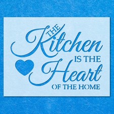 Kitchen Heart Home Stencil: Mylar Airbrush Wall Art Painting Crafts , DIY