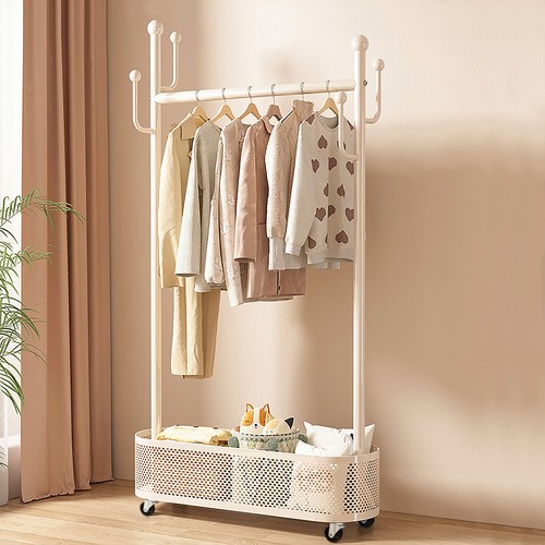 Open wardrobe clothes - wardrobe, rail