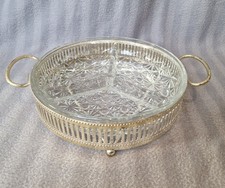 Divided Glass Snack Serving