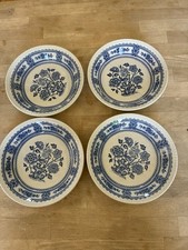 Dorset Blue Bowls X4 Made In England by Wood & Sons Excellent Condition 20cm