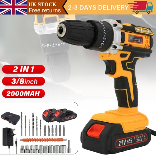 21v cordless hammer drill set - 21v,