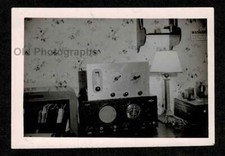 HAM RADIO EQUIPMENT BEDROOM DESK/DRESSER OLD/VINTAGE PHOTO SNAPSHOT- C146