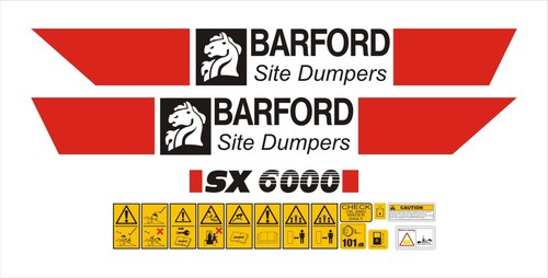 Barford sx6000 dumper - dumper, decal
