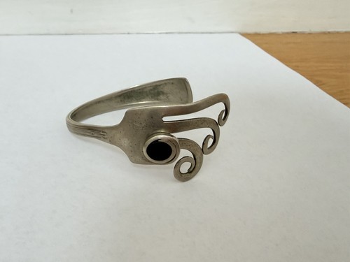 Vtg art bracelet silverware - art,