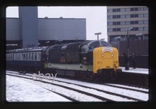 ORIGINAL slide - Class 55 Deltic - 55002 at Leeds w/ 'The North Briton' - 5.81.
