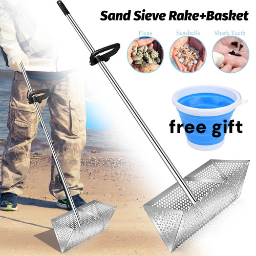 Stainless steel beach - stainless, sand