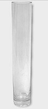 4 x Clear Glass cylinder vase 30cm tall