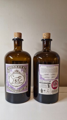 Empty bottle gin - empty, monkey