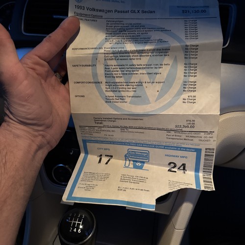 1993 passat glx - passat,
