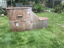 Antique zinc slipper bath
