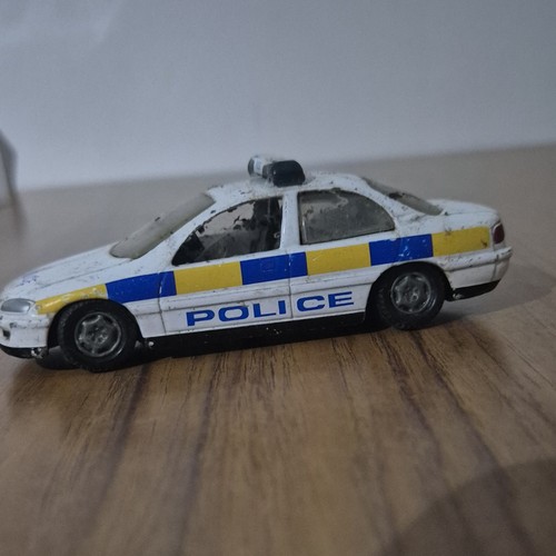 Police car unbranded smashed - police,