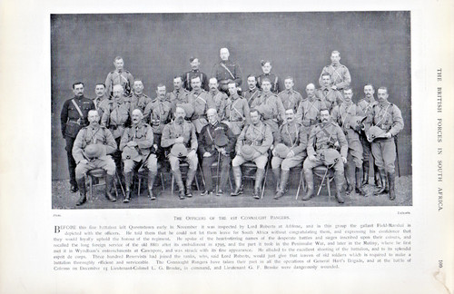 1900 boer war - print, officers