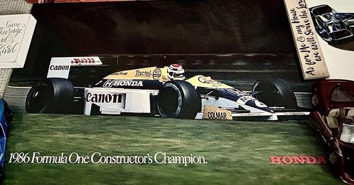 1986 williams honda fw11 - honda,