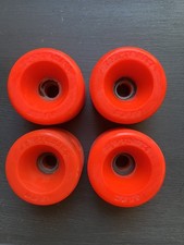 Vintage RED / ORANGE kryptonics skateboard wheels 65MM