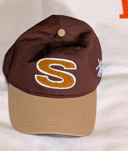 Stussy brown beige - brown/beige, cotton