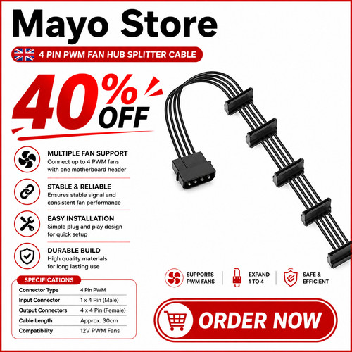 Pin ide molex - male, 5x