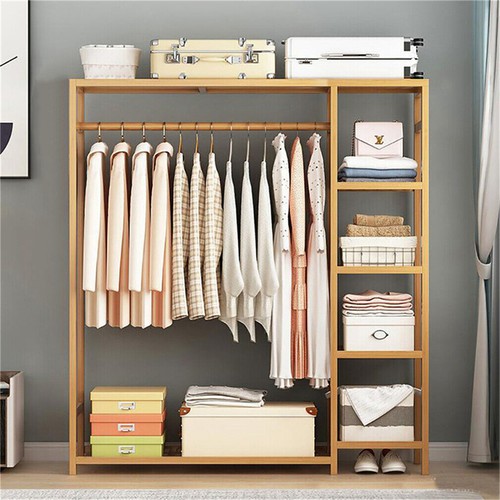 Wooden clothes rail - clothes,