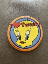 Vintage I Love Tweety Pin Badge 1995 Warner Bros.
