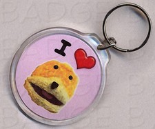 I LOVE FLAT ERIC ROUND KEYRING