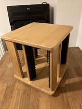 Wooden Cd Tower Rotating