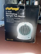 Challenge 2.4kw Oscillating Upright Fan Heater 