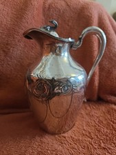 White Metal Engraved Pitcher