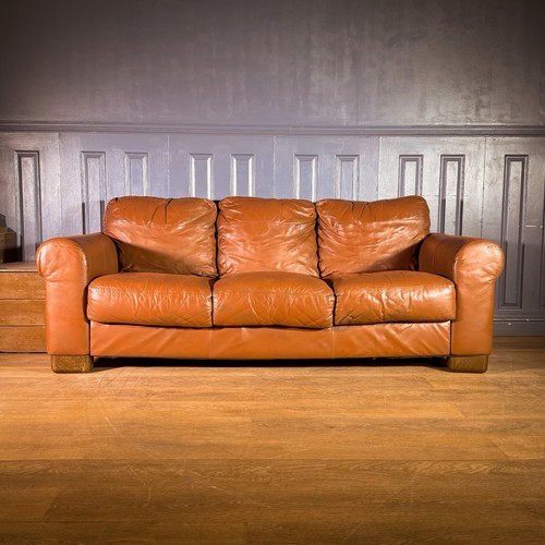 Leather seater sofa - 3,