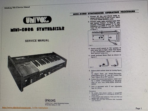 Korg mini d3200 service - mini,