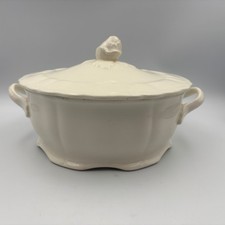 Grindley Marlborough Royal Petal Ceramic Tureen with Lid White Collectable
