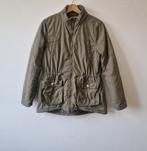 Khaki parka coat - coat, girls