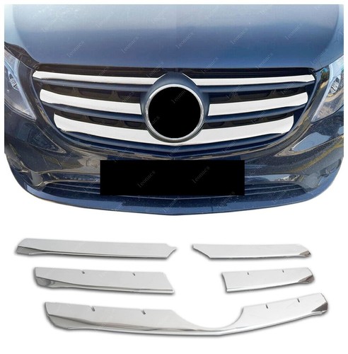 Chrome front grill - pcs, wide