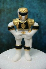 Power Rangers White inspired edible figurine cake topper 