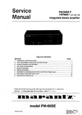 Service manual for Marantz