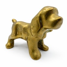 Vintage Solid Bronze Basset