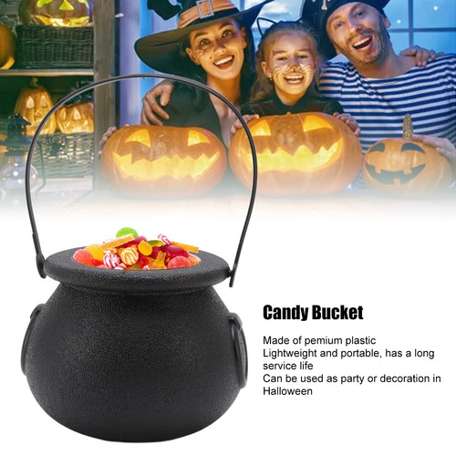 Candy bucket plastic black - bucket,