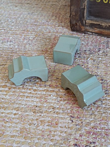 Celadon glaze plant pot feet - plant,