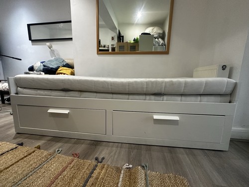Pull out single double bed - pull-out,