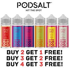 Pod Salt Nexus Shortfill Vape e liquid 100ml 70/30 0mg No Nicotine VG PG Sub Ohm