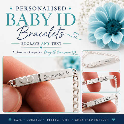 Personalised identity bracelet - personalised,