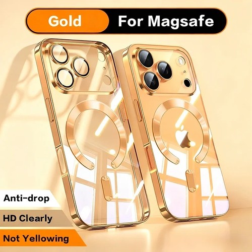Plated clear magnetic case for - plated,